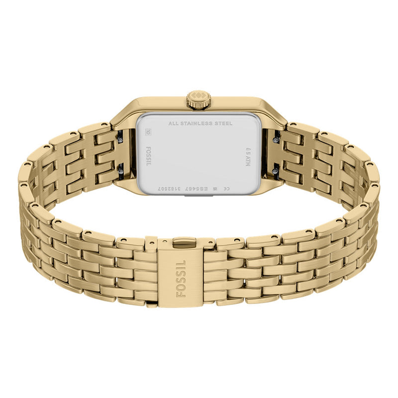 Fossil Raquel Mini Rectangular White Dial Watch ES5467-zoom-