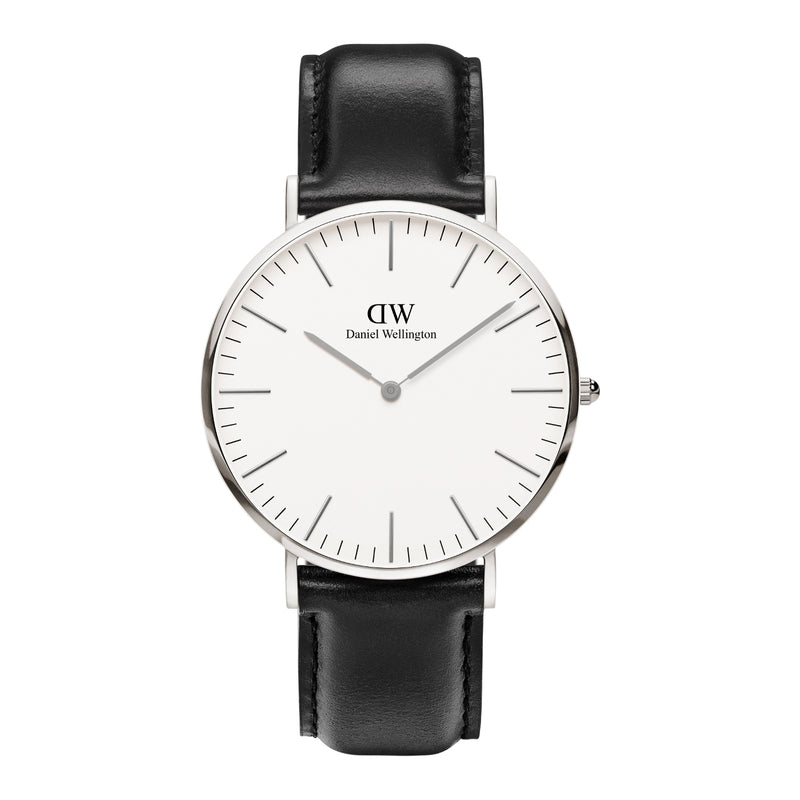 Daniel Wellington Herren Uhr Und Schwarzer Leder Kartenhalter Geschenkset DW00590019-zoom-