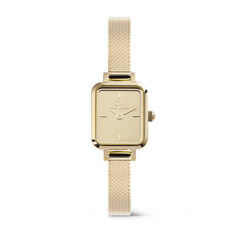 Daniel Wellington Petite&Quadro Mini Reflection Goldene Damenuhr DW00100801-zoom-