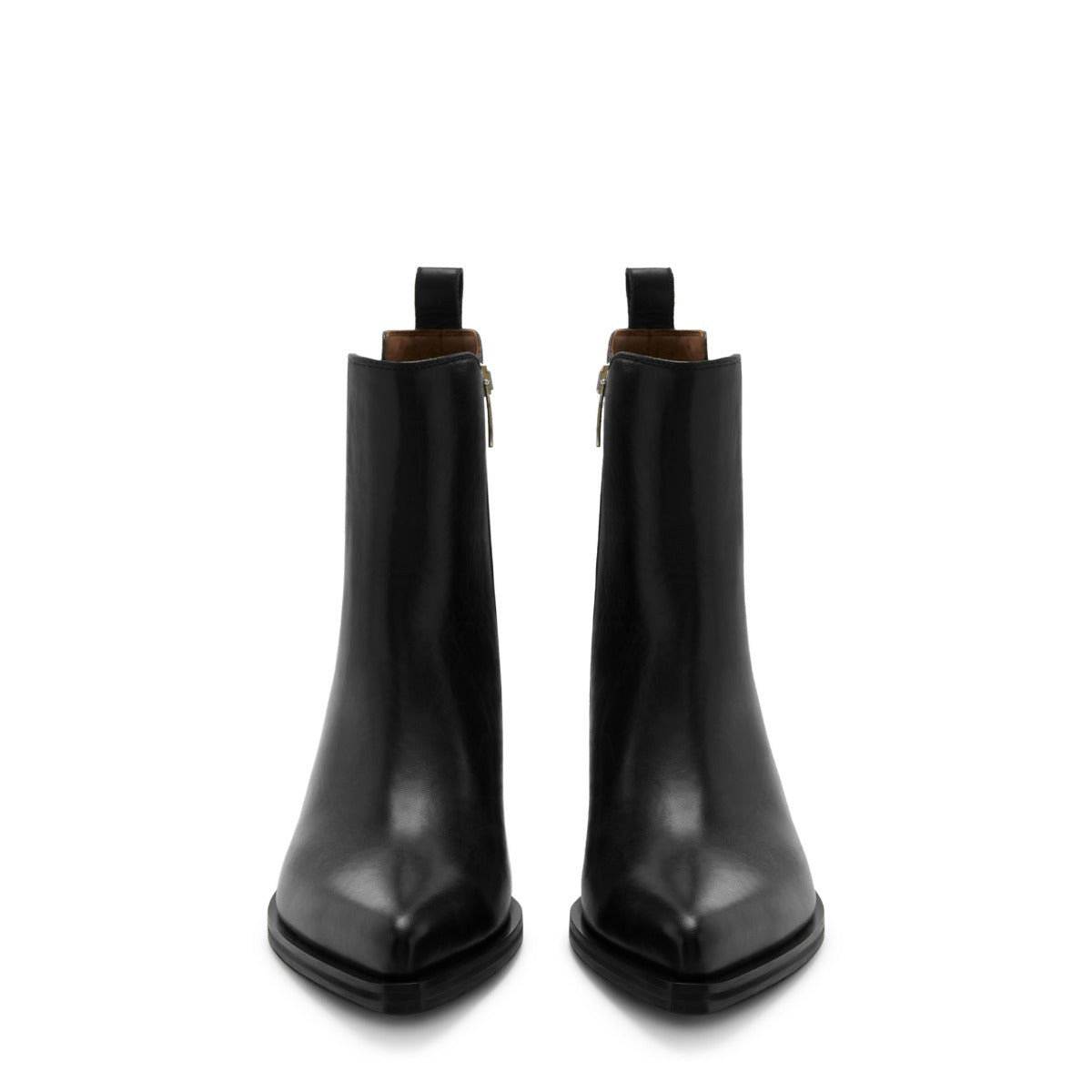 Isabel Bernard Vendôme Amandine black calfskin leather boots IB53010-001-38