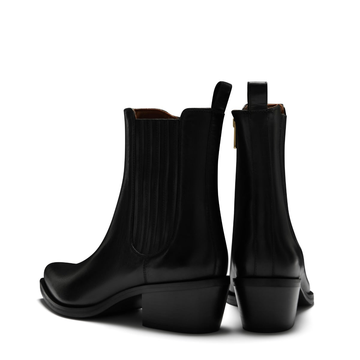 Isabel Bernard Vendôme Amandine black calfskin leather boots IB53010-001-38