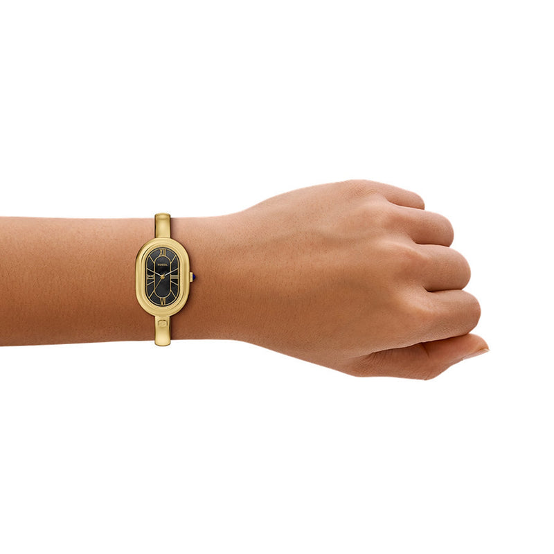 Fossil Sloan Oval White Dial Watch ES5456-zoom-