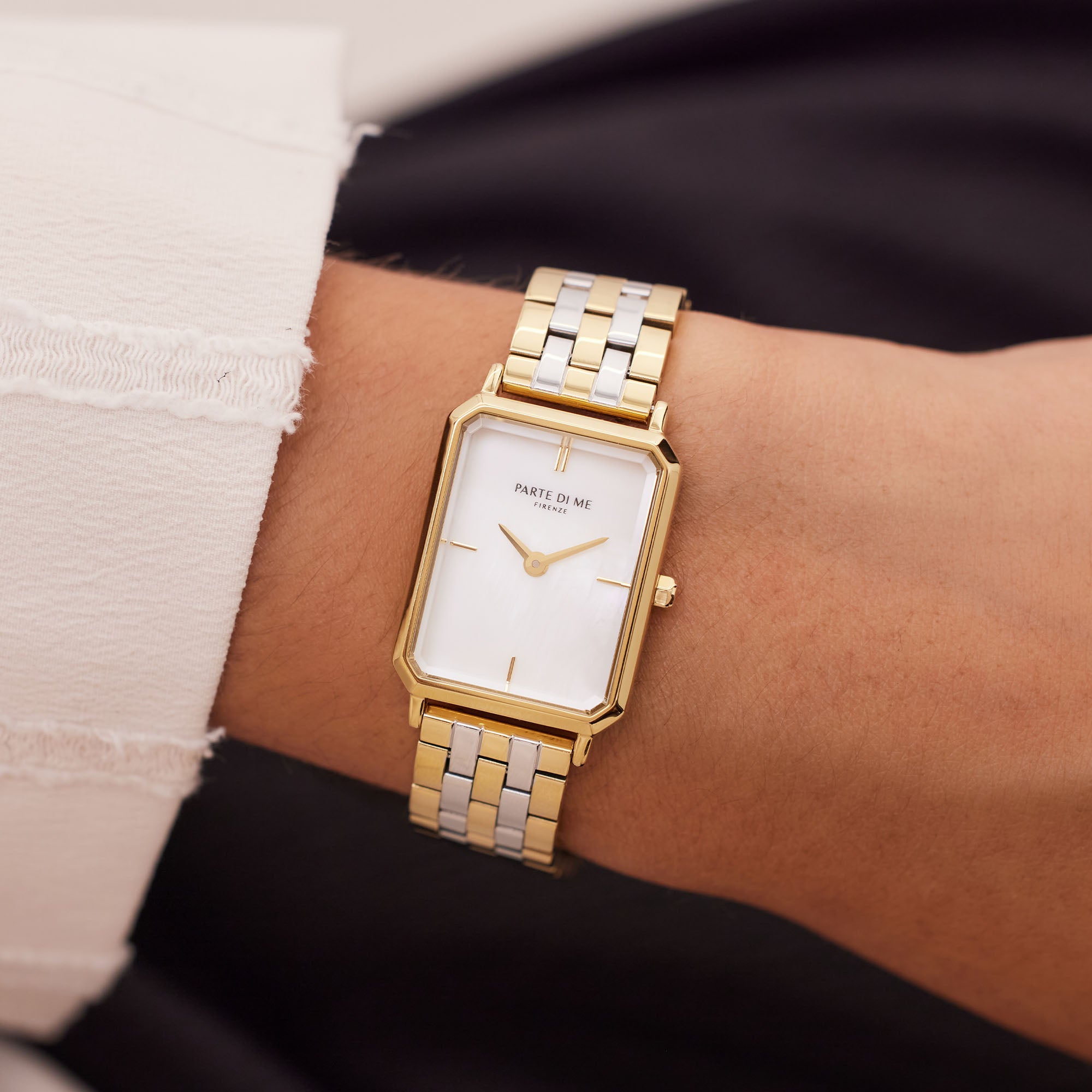 Parte Di Me Orologio Rechthoekig Women'sWatch Gold-coloured and Silver-coloured PDM09008