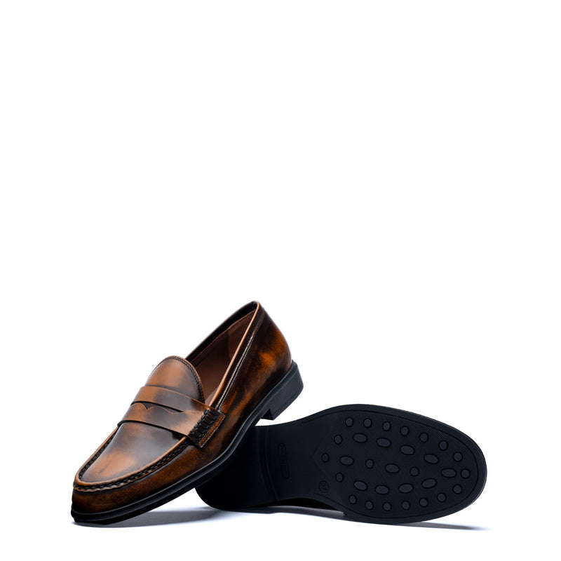 Isabel Bernard Vendôme Blandine cognacfarbene Spazzolato-Leder Loafer IB51015-636-35-zoom-