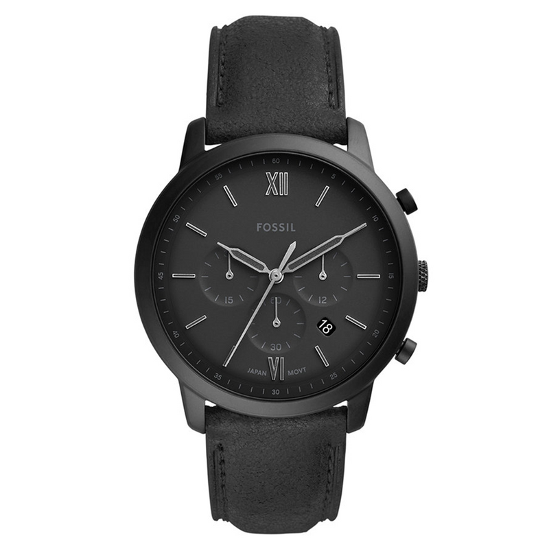Fossil Neutra Chrono Chronograph Schwarze Herrenuhr FS5503-zoom-