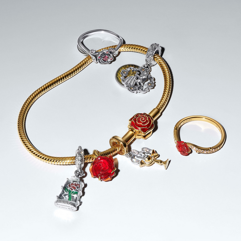 Pandora Collabs Gold Plated Disney Lumiere Charm 763985C01-zoom-