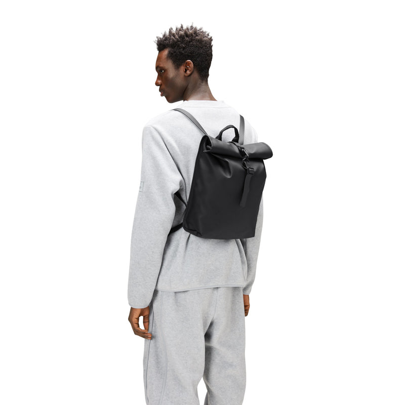 Rains Rolltop damen Rucksack Schwarz R13330-01-zoom-