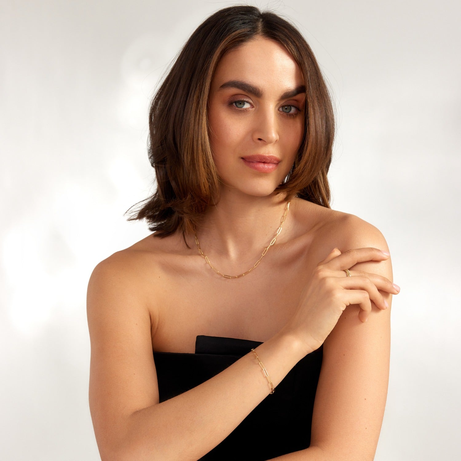 Parte Di Me Sorprendimi 925 Sterling Silver Gold Plated Necklace and Bracelet Giftset PDM90080