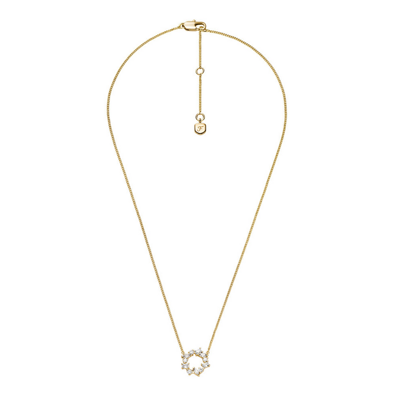 Fossil Ellis Brass Women's Necklace JA7295710-zoom-