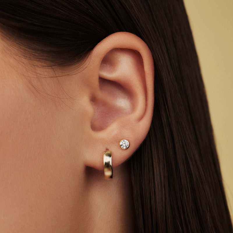 Isabel Bernard Rivoli Juliette 14 Karat | Gold Ohrstecker IB360195-zoom-