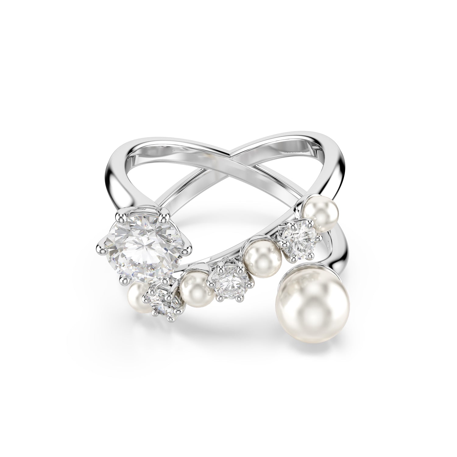 Swarovski Matrix Silver Coloured Ring 5714376