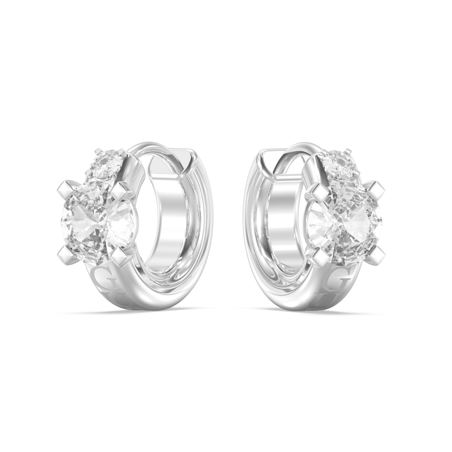 Guess Piercing Studio Silver Earrings JUBE06270JWRHT-U