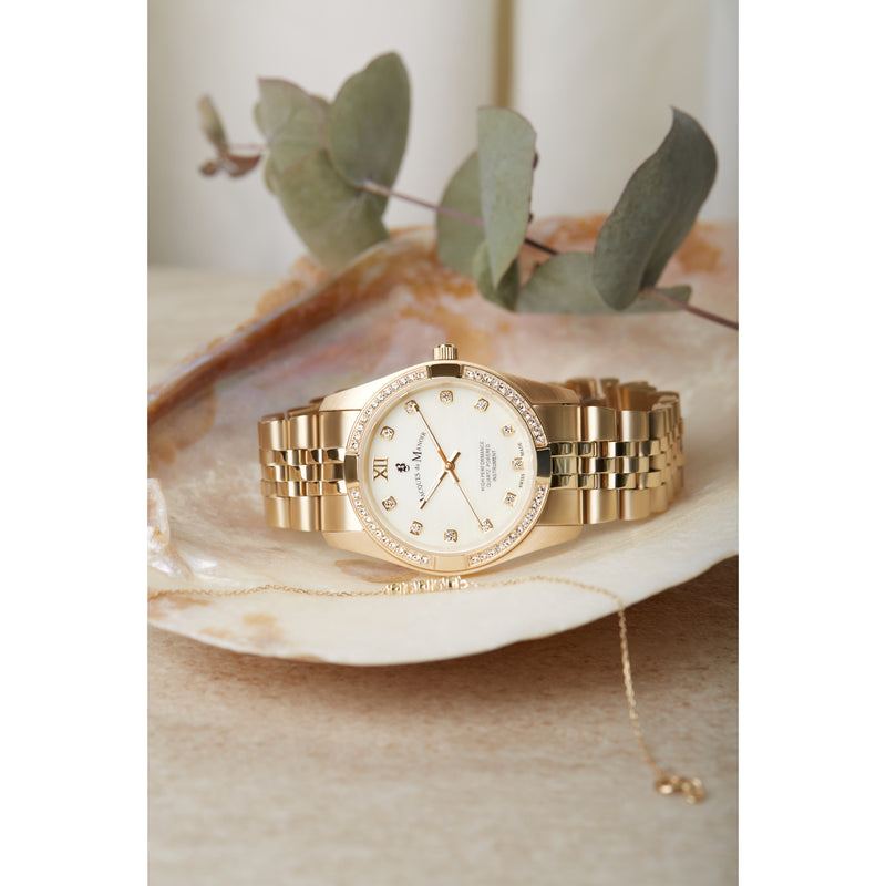 Jacques du Manoir Inspiration Prestige damen Uhr Gold JWL02003-zoom-