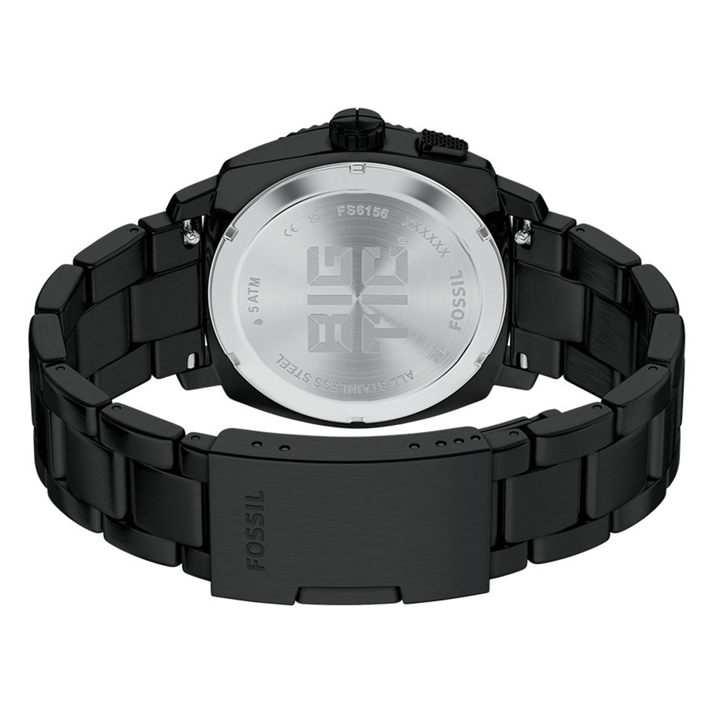 Fossil Machine Round Black Dial Watch FS6156