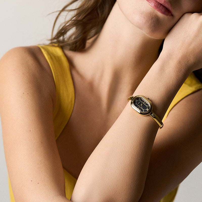 Fossil Sloan Oval White Dial Watch ES5456-zoom-