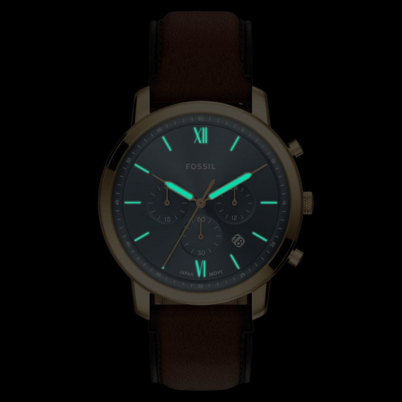 Fossil Neutra Round Blue Dial Watch FS6162