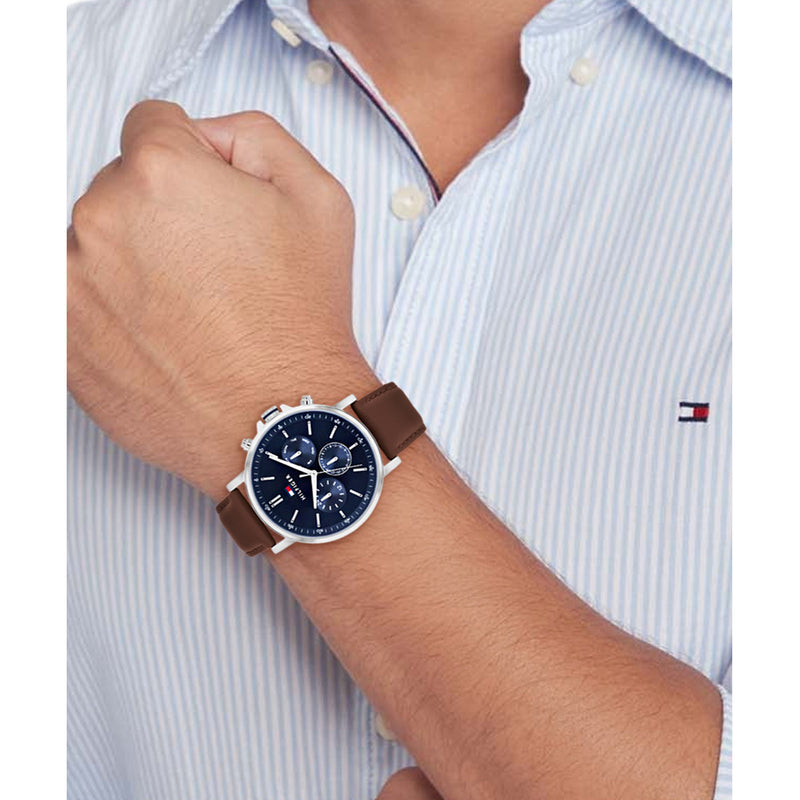 Tommy Hilfiger TYSON Blauw Heren Horloge TH1710585-zoom-