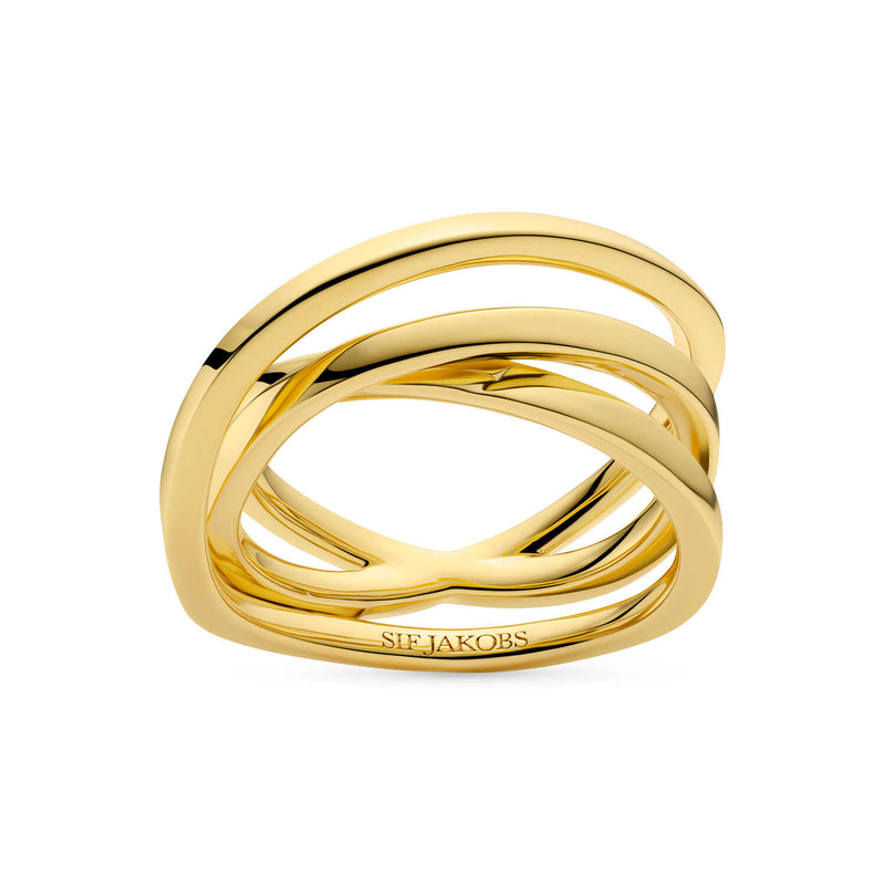 Sif Jakobs Gold Plated Spirale Pianura Ring SJ-R2590-YG-56-zoom-
