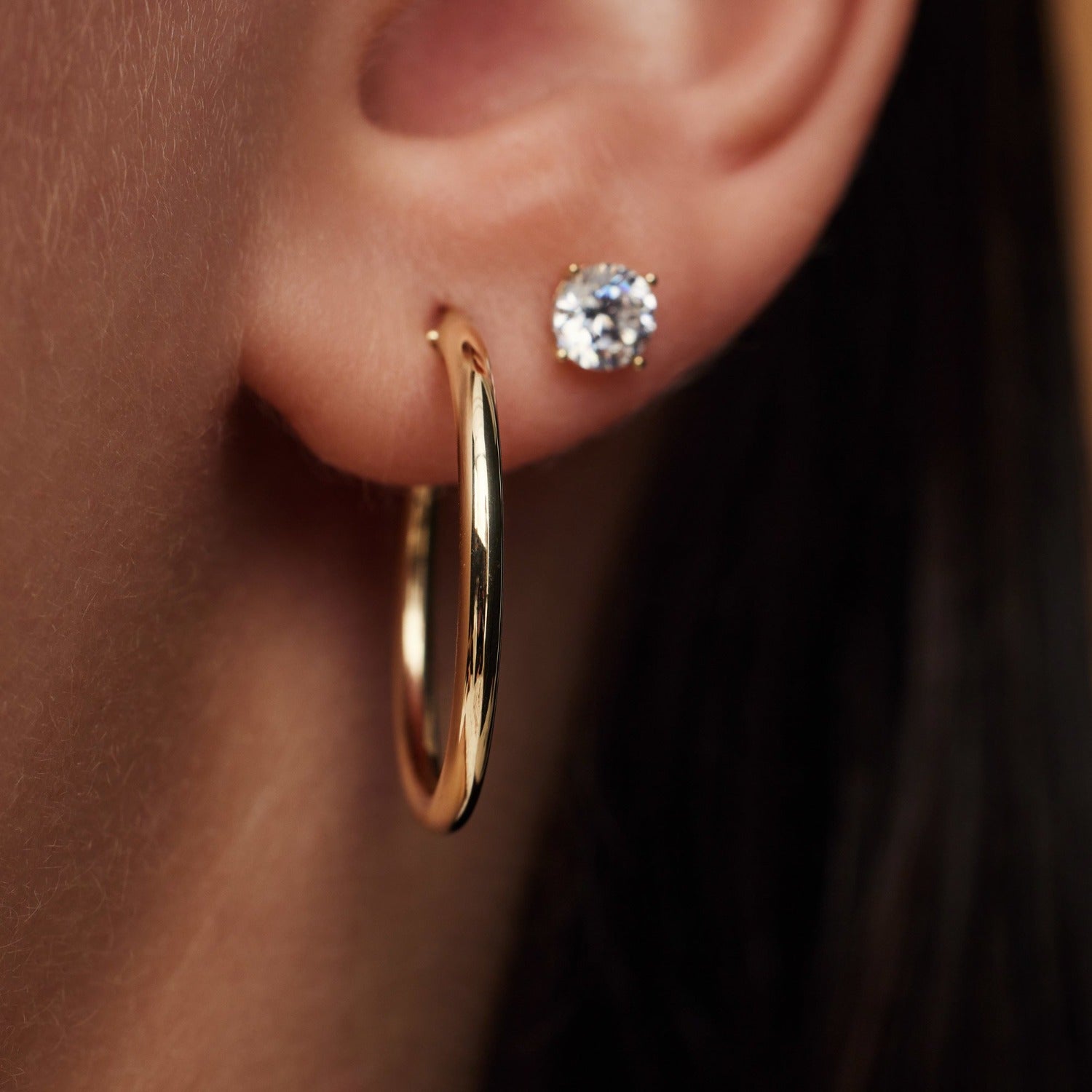 Beloro Jewels Regalo d'Amore 9 karat gold earring set with knot BO90037