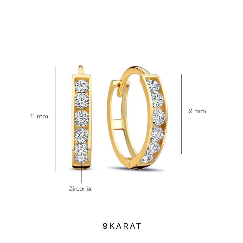 Beloro Jewels Monte Napoleone Stella 375er Gold Creolen BO360067-zoom-