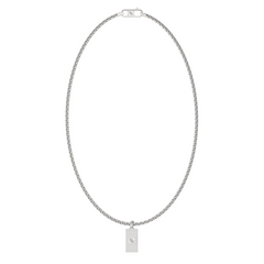 Guess 4G Frontiers Silver Necklace With Crystal JUMN06030JWSTT-U
