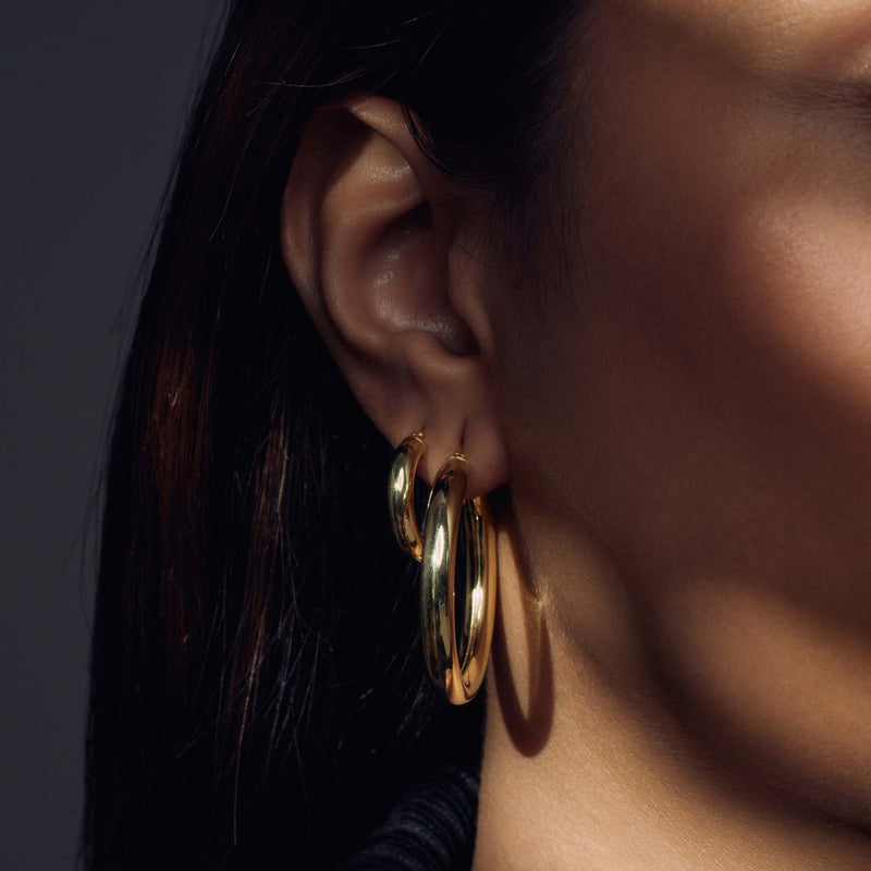 Parte Di Me Bibbiena Poppi damen Creolen 585 Vergoldung PDM36056-zoom-