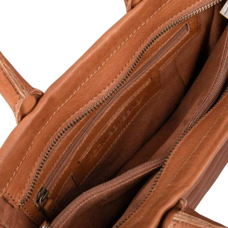 Cowboysbag Carmen Kognak Leder Handtasche 3459-000381-zoom-