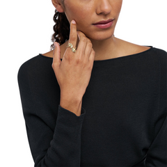 Emporio Armani Gold Coloured Copper Ring EGS32607108