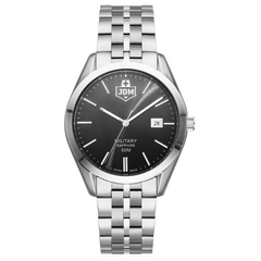 JDM Military Interlaken Gents Black Sunray Men's Watch JDM-WG023-03