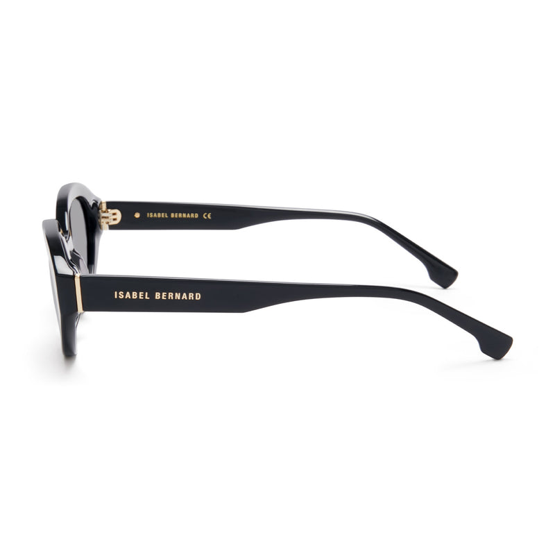 Isabel Bernard La Villette Rosaire Schwarz Oval Sonnenbrille IB400002-01-01-zoom-