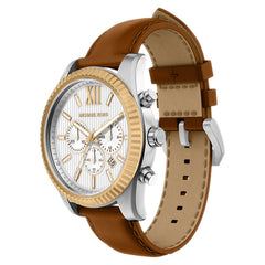 Michael Kors Lexington Round White Dial Watch MK9257