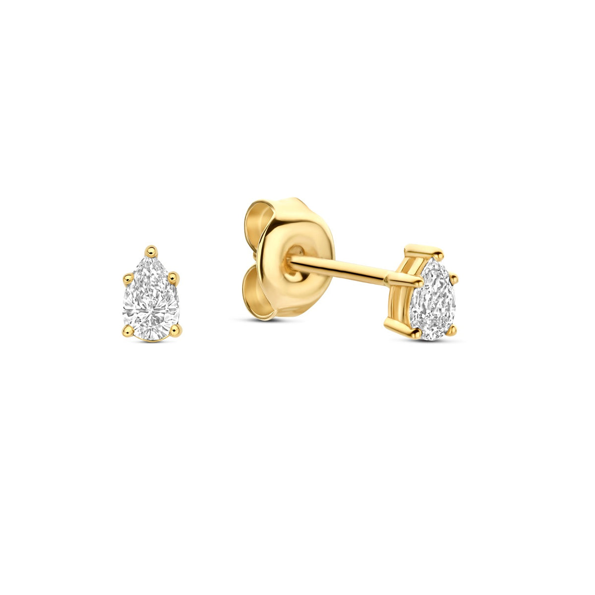 Isabel Bernard De la Paix Eloise 14 karat gold ear stud with diamond 0.2 carat IBD360036