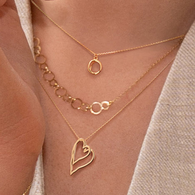 Jackie Gold Spindle 14 Karat Gold Necklace JKN25.551-zoom-