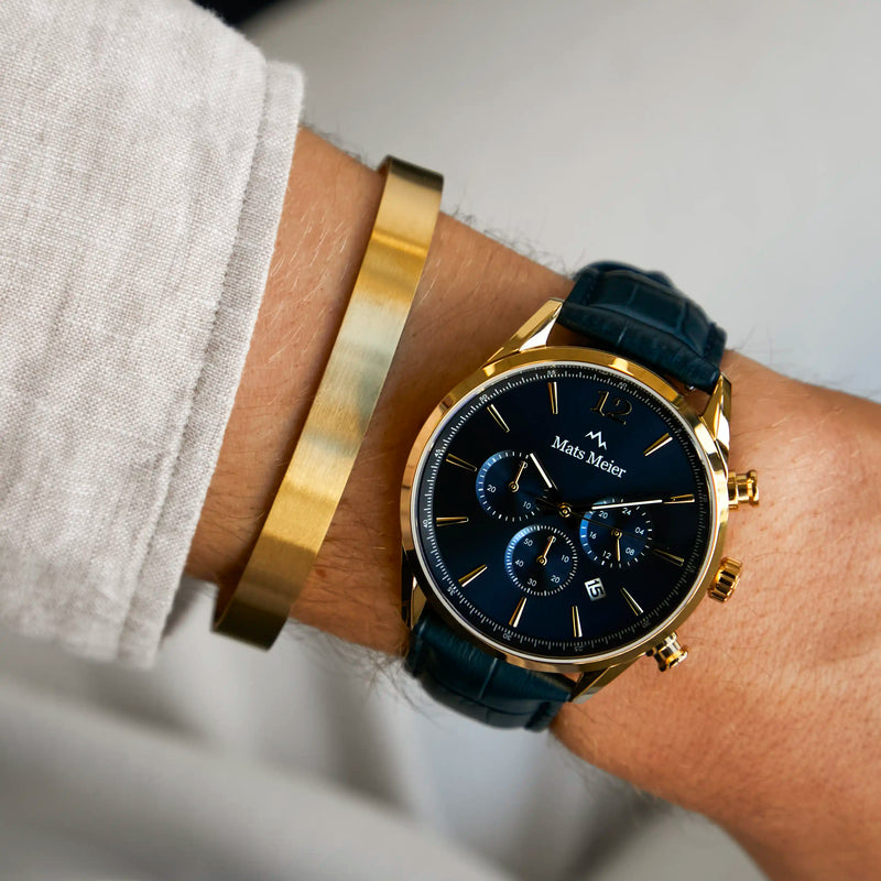 Mats Meier Annecy goldfarbener Stahlarmband MM320016-zoom-