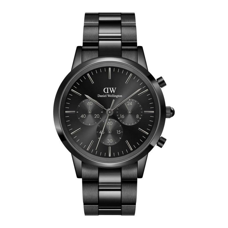 Daniel Wellington Iconic Link herren Uhr Schwarz DW00100642-zoom-