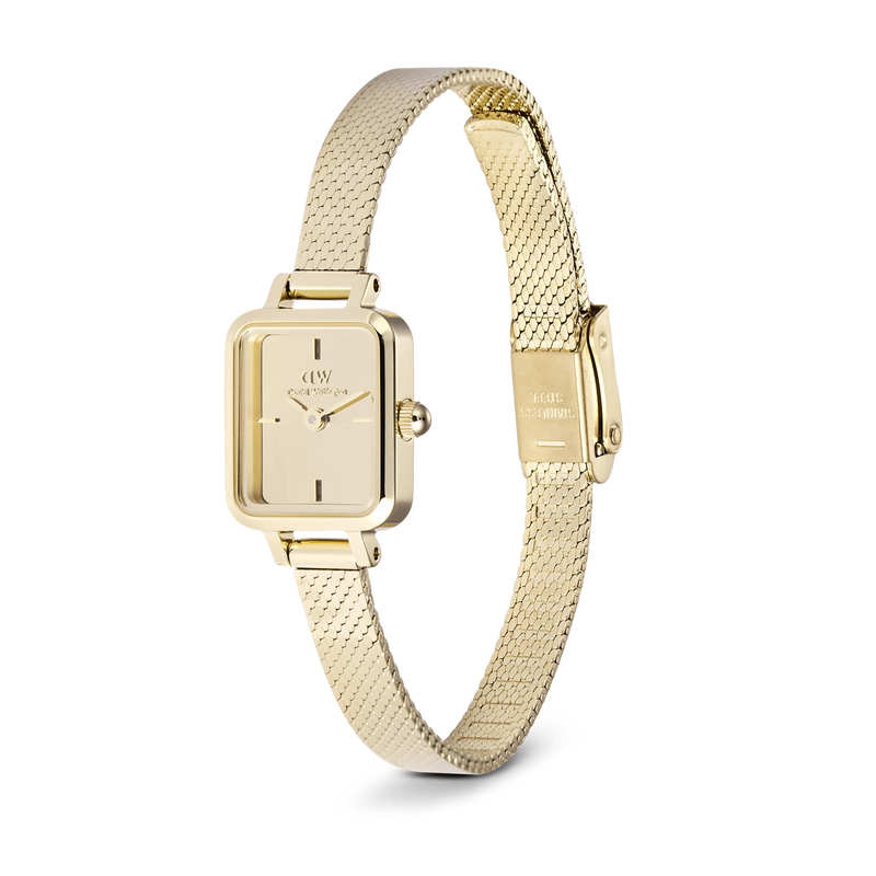 Daniel Wellington Petite&Quadro Mini Reflection Goldene Damenuhr DW00100801-zoom-