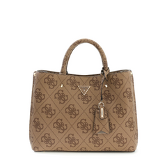 Guess Meridian II Latte Logo Girlfriend Satchel HWOS69-74060-LTL