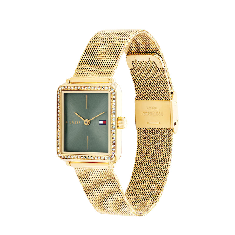 Tommy Hilfiger Tea Damenuhr In Gold Und Grün TH1782791-zoom-