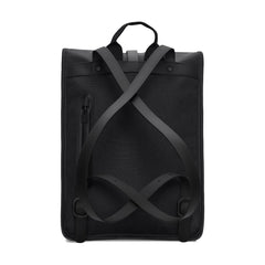 Rains Rolltop Black Backpack R13330-01
