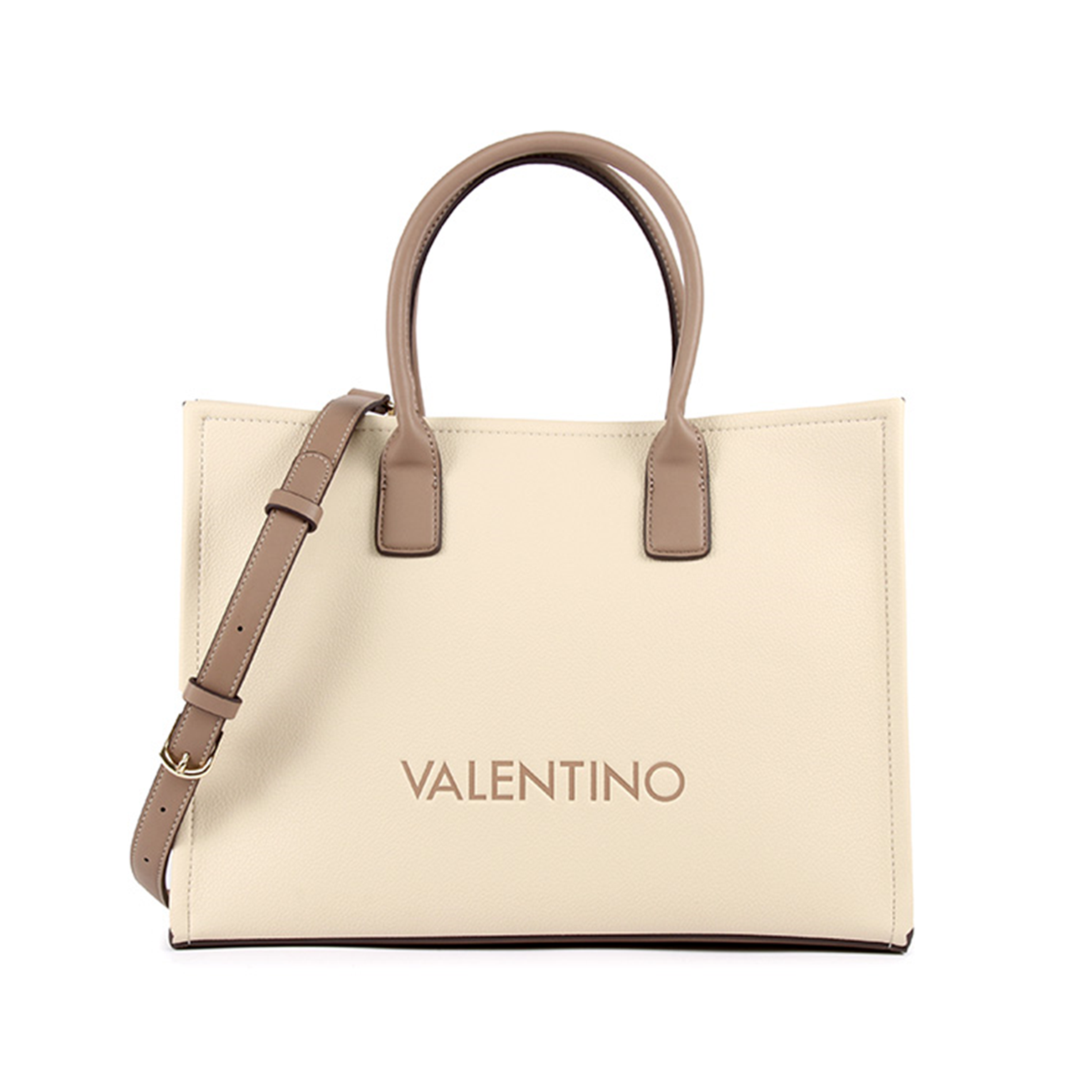 Valentino Bags Wilk Taupe Shopper VBS9I504ECRU/TAUPE