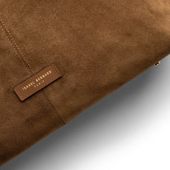 Isabel Bernard Honoré Grace brown suede shoulder bag IB25093-130