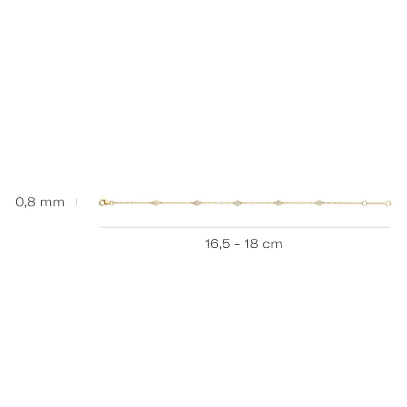 Blush 14 Karat Golden Bracelet 2237YZI-zoom-