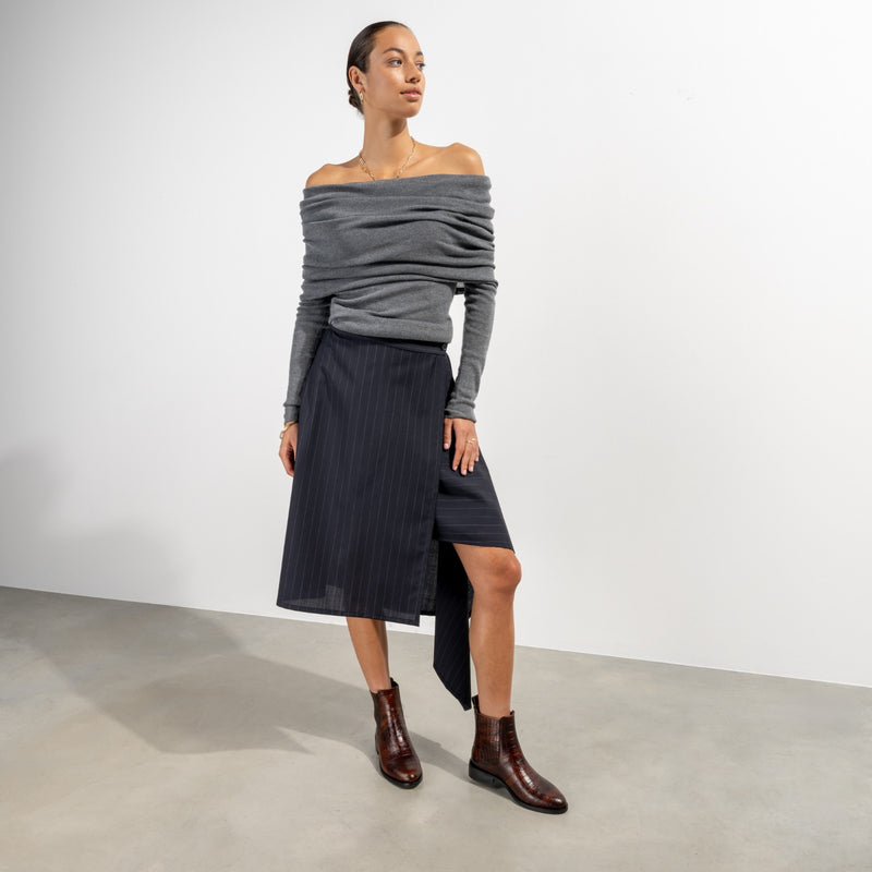 Isabel Bernard Vendôme Chey Croco Braune Chelsea Boots aus Kalbsleder IB53012-230-36-zoom-