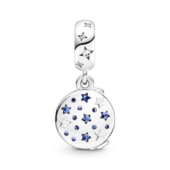 Pandora Moments Santa Claus On The Moon Double Dangle Charm 769648C01