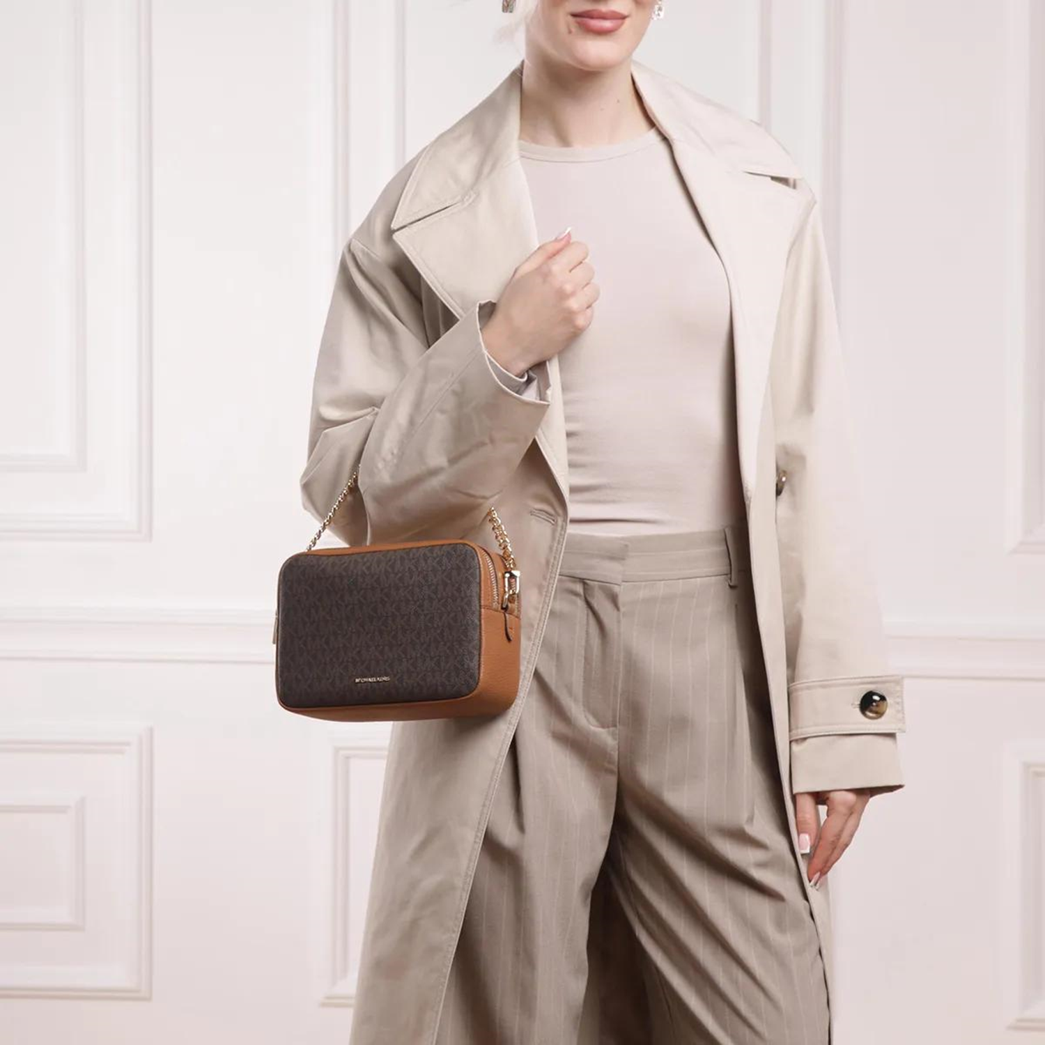 Michael Kors Bryant Brown Crossbody Bag 32S5GYTC5B-252