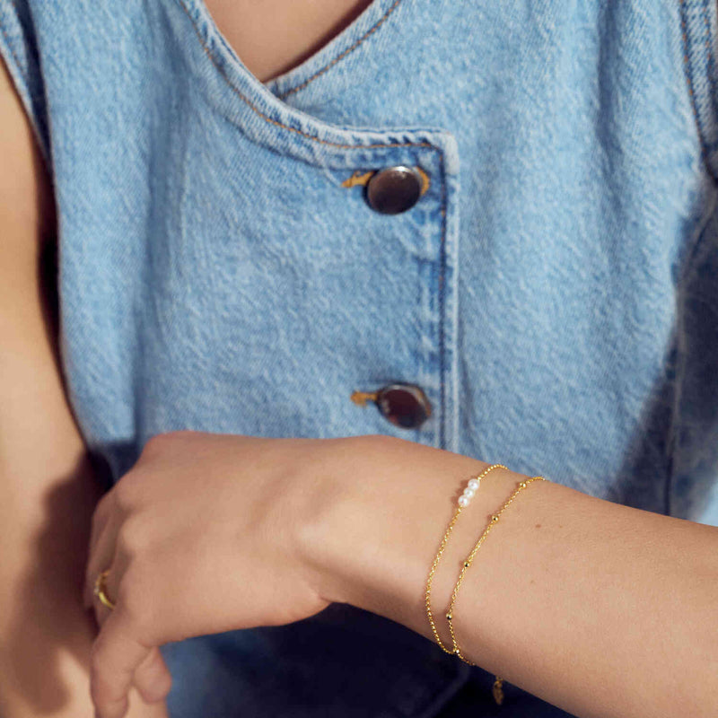 Sif Jakobs Gold Plated Sfere Bracelet SJ-B2748-YG-zoom-