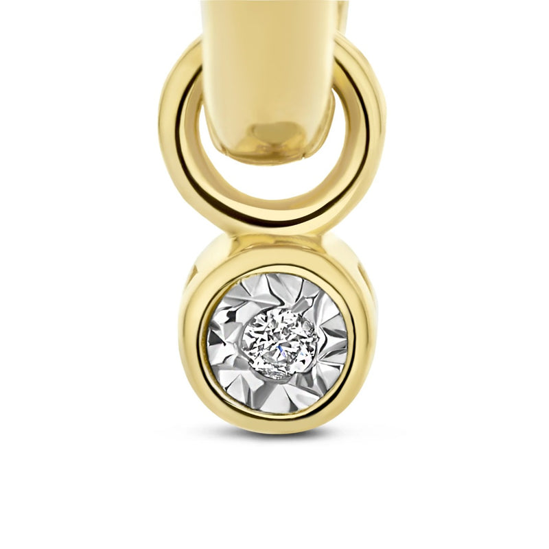 Isabel Bernard De La Paix Inaya 14 Karat | Gold Reif-Ohrringe | Diamant 0.02 Karat | IBD360022-zoom-