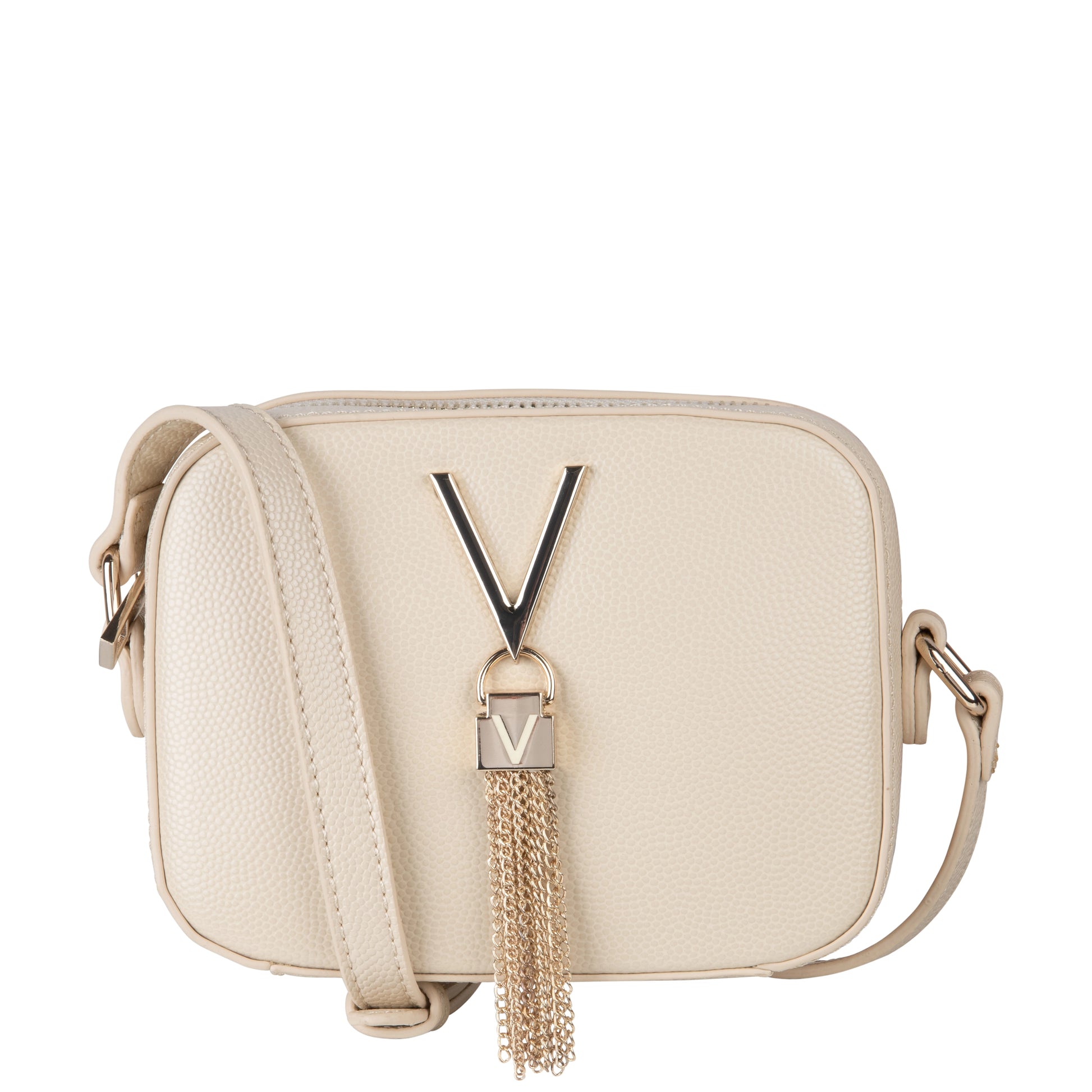 Valentino Bags Divina Beige Crossbody Bag VBS1R409GBEIGE