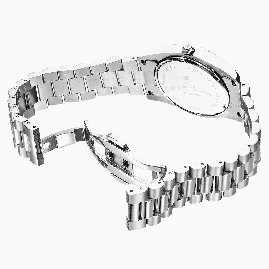 Jacques du Manoir Inspiration Business Silver Watch JWN01702
