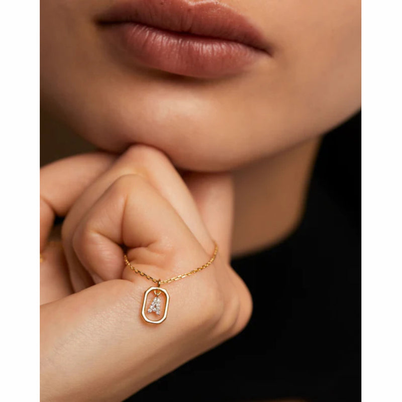 P D Paola Mini Letters damen Kette 750 Vergoldung CO01-512-U-zoom-